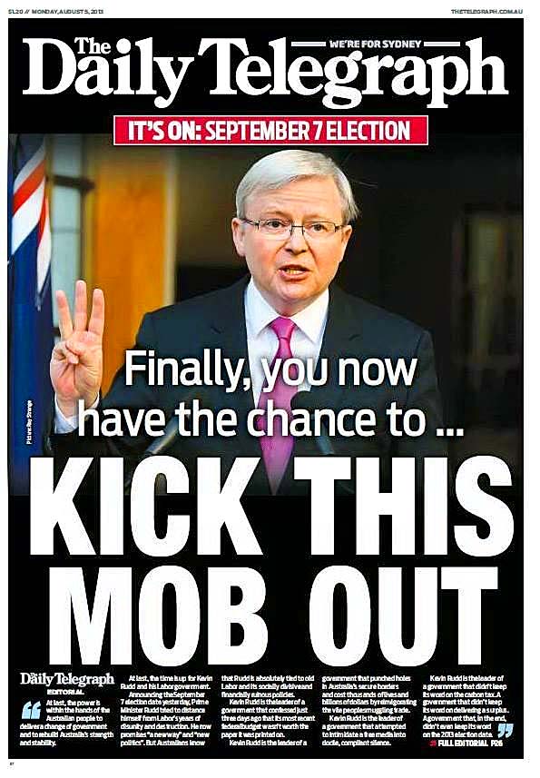 Daily Telegraph Front Page